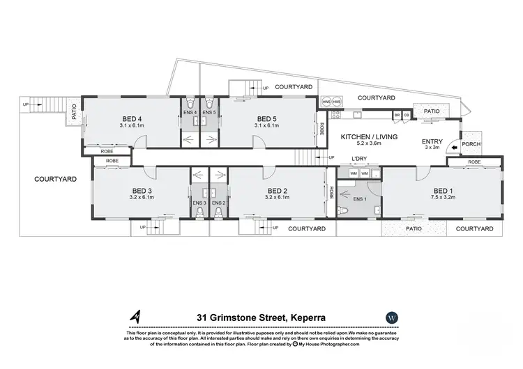 Floorplan of Homely block of units listing, 31 Grimstone Street, Keperra QLD 4054