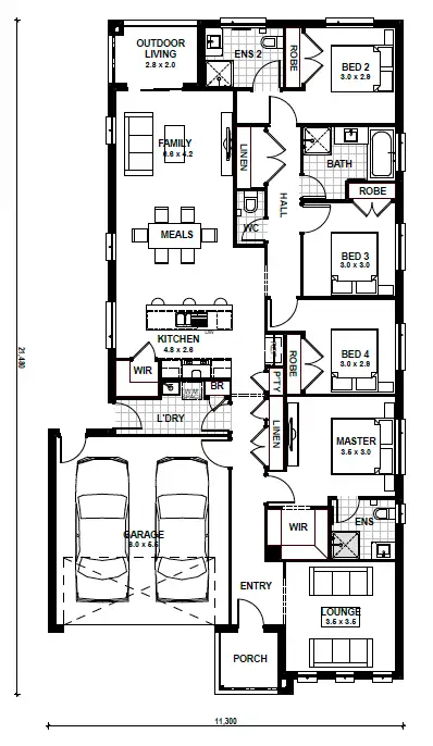 Floorplan of Homely house listing, Lot 11742 Wheelan Street, Armstrong Creek VIC 3217