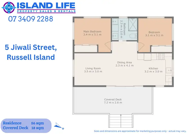 Floorplan of Homely house listing, 5 Jiwali Street, Russell Island QLD 4184