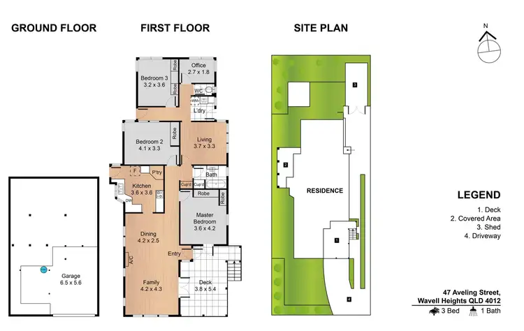 Floorplan of Homely house listing, 47 Aveling Street, Wavell Heights QLD 4012