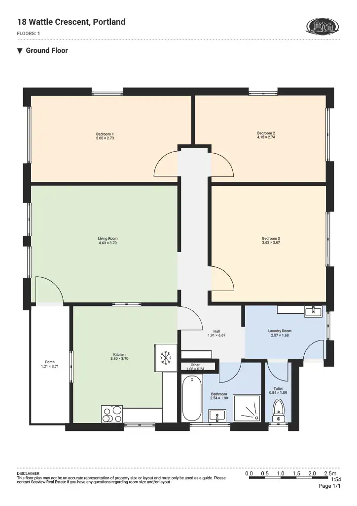 Floorplan of Homely house listing, 18 Wattle Crescent, Portland VIC 3305