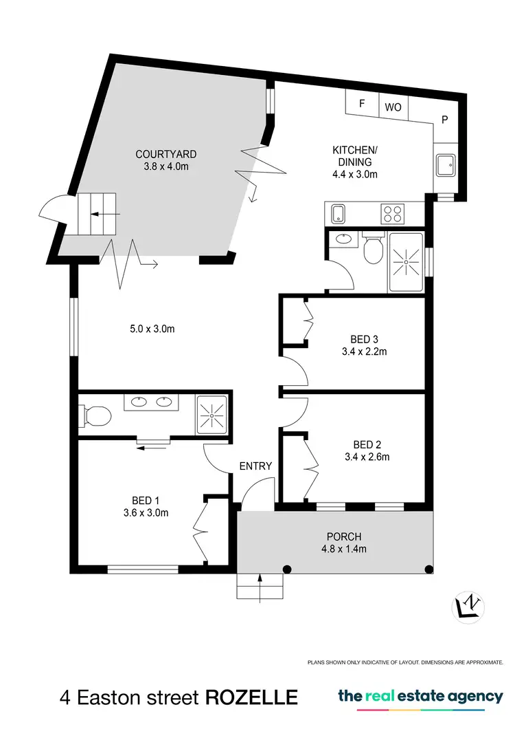 Floorplan of Homely house listing, 4 Easton Street, Rozelle NSW 2039