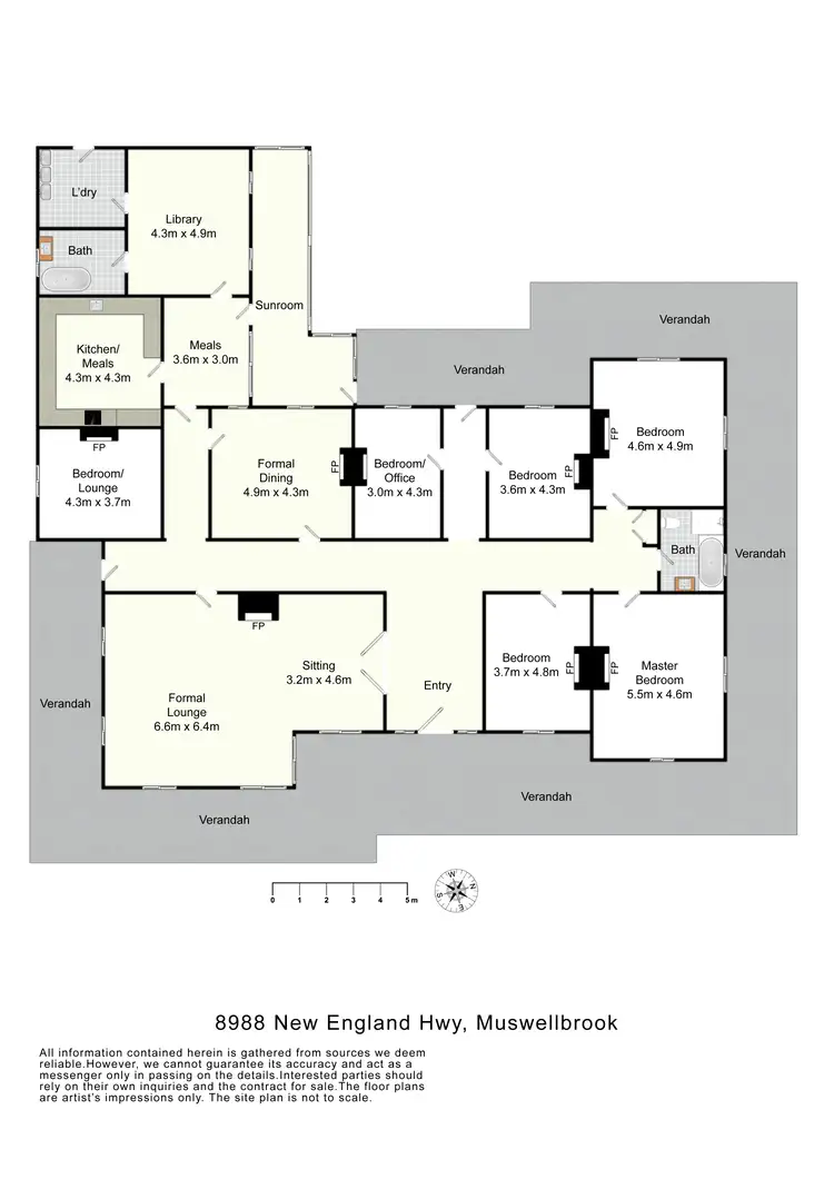 Floorplan of Homely rural property listing, Gyarran | 8988 New England Highway, Muswellbrook NSW 2333