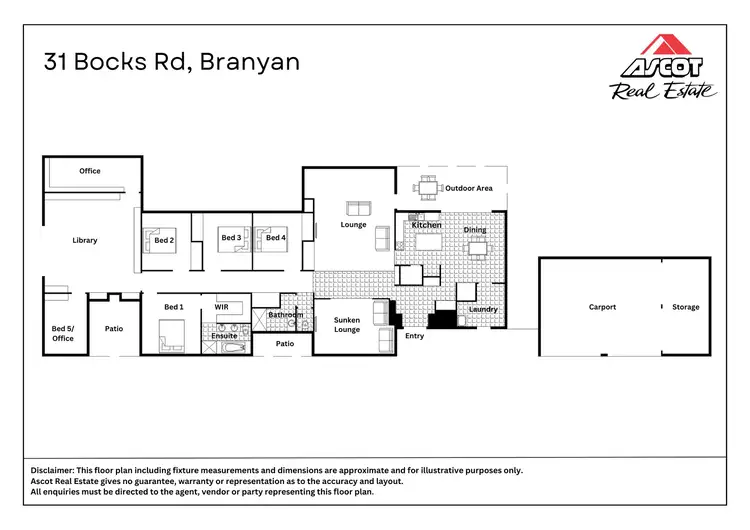 Floorplan of Homely house listing, 31 Bocks Road, Branyan QLD 4670