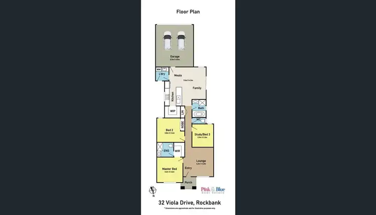 Floorplan of Homely house listing, 32 Viola Drive, Rockbank VIC 3335