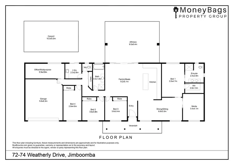 Floorplan of Homely house listing, 72-74 Weatherly Drive, Jimboomba QLD 4280