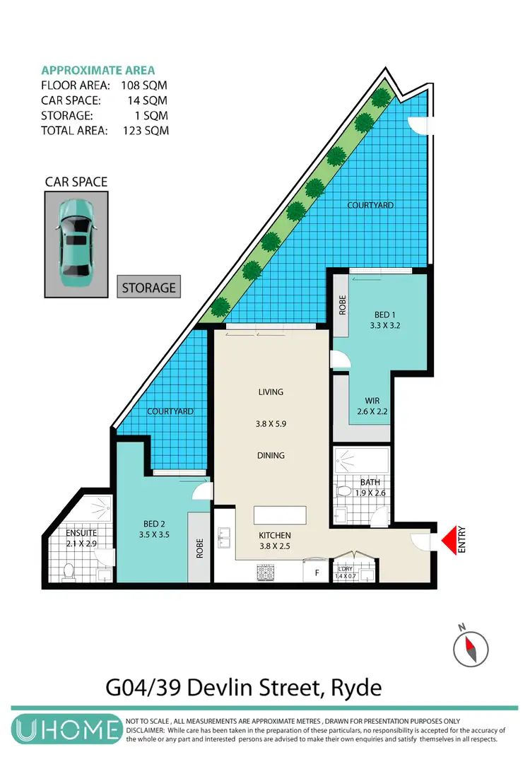 Floorplan of Homely apartment listing, 4/39 Devlin Street, Ryde NSW 2112