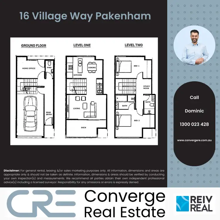 Floorplan of Homely townhouse listing, 16 Village Way, Pakenham VIC 3810