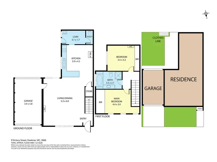 Floorplan of Homely townhouse listing, 9 Victory Street, Fawkner VIC 3060