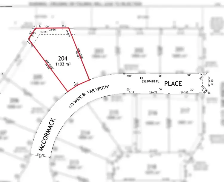 Floorplan of Homely land listing, LOT 204, 7 McCormack Place, Crookwell NSW 2583