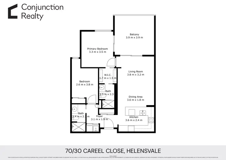 Floorplan of Homely unit listing, 70/30 Careel Close, Helensvale QLD 4212