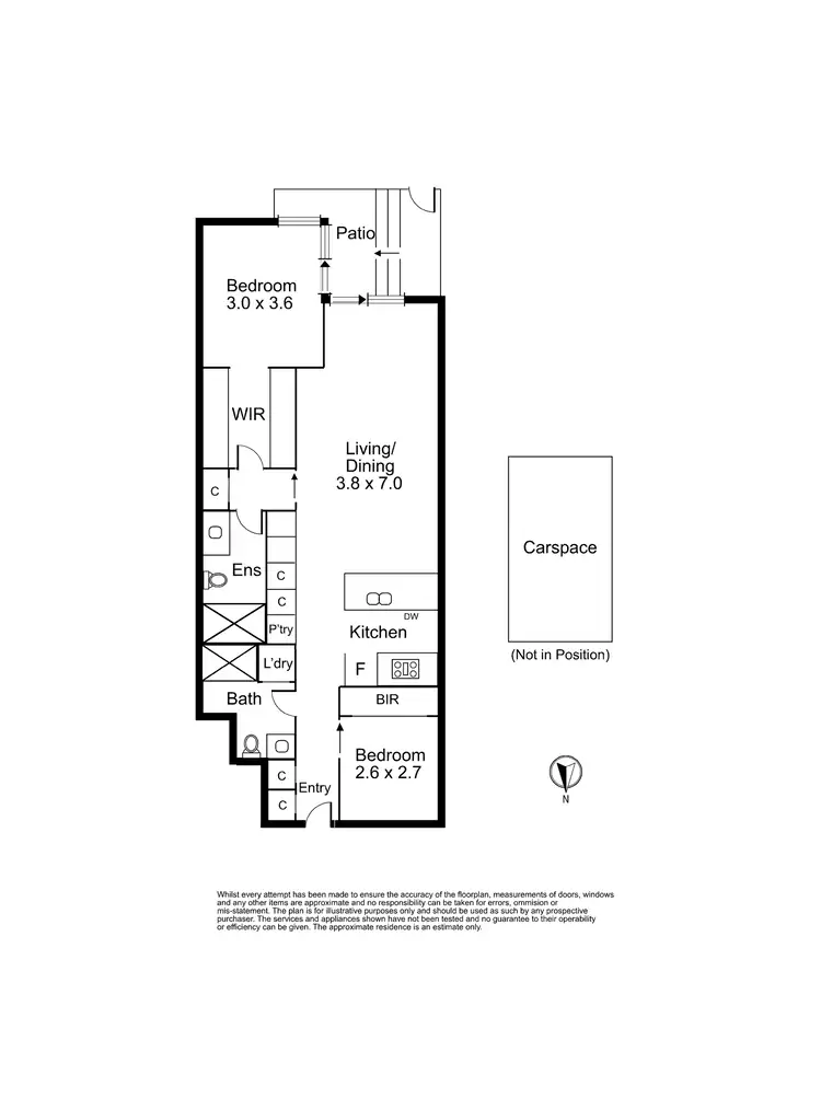 Floorplan of Homely apartment listing, 68 Little Lothian Street North, North Melbourne VIC 3051
