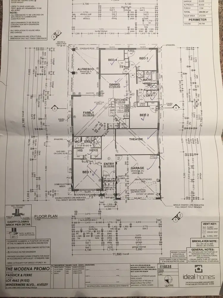 Floorplan of Homely house listing, 102 Windermere Boulevard, Aveley WA 6069