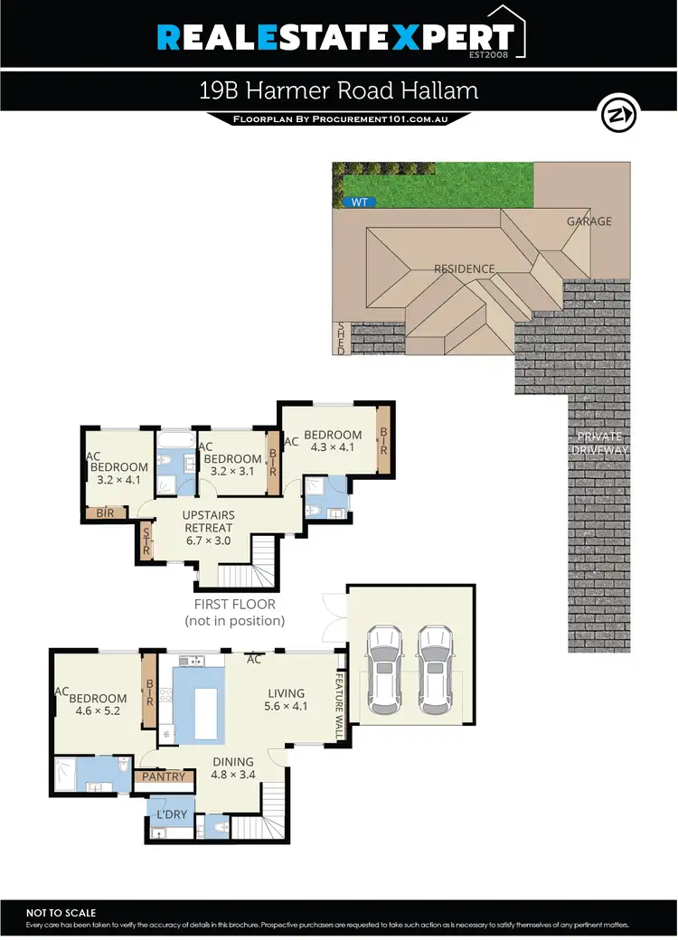 Floorplan of Homely townhouse listing, 19B Harmer Road, Hallam VIC 3803