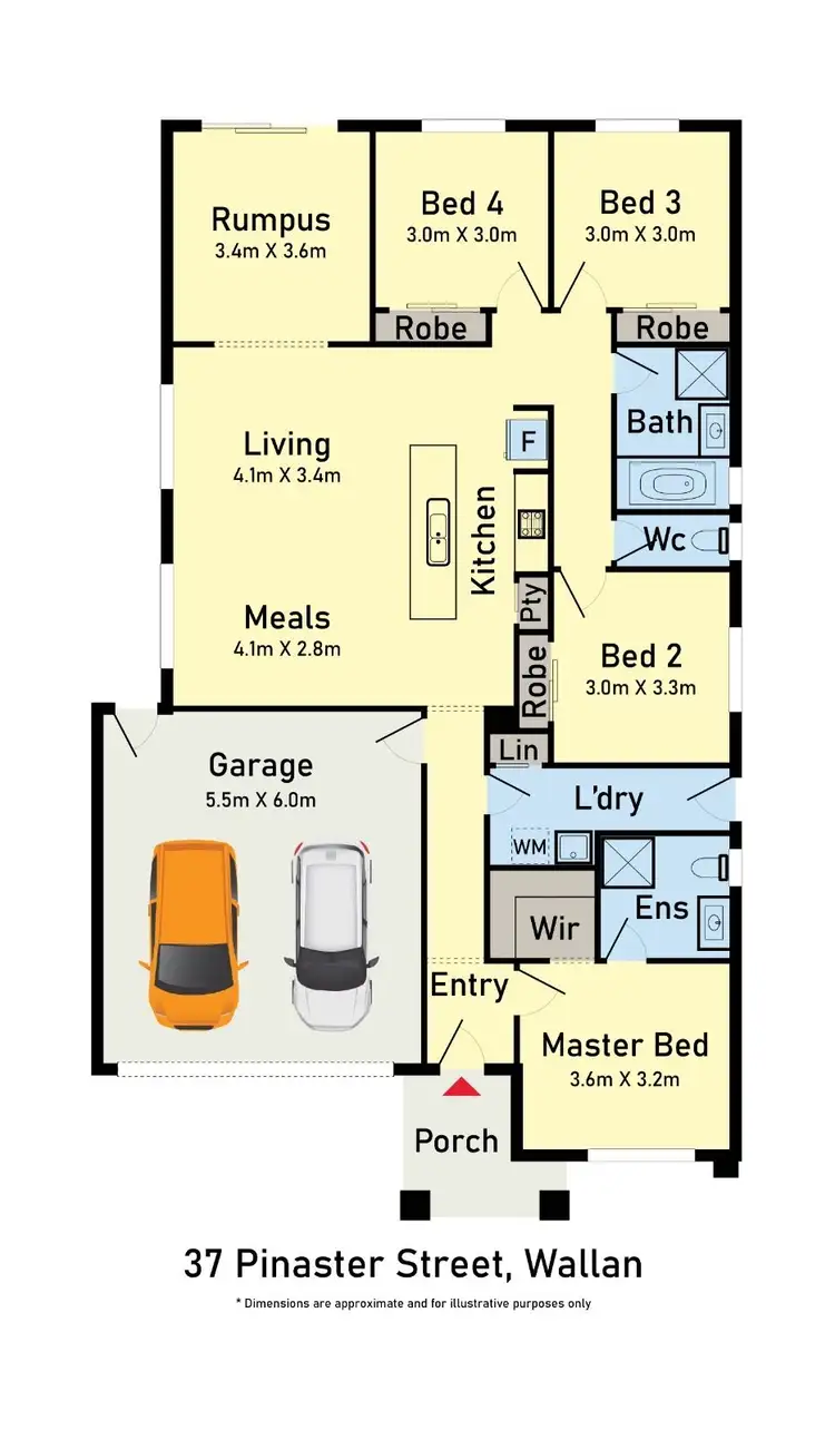 Floorplan of Homely house listing, 37 PINASTER STREET, Wallan VIC 3756
