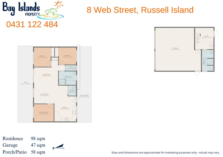 Floorplan of Homely house listing, 8 webb street, Russell Island QLD 4184
