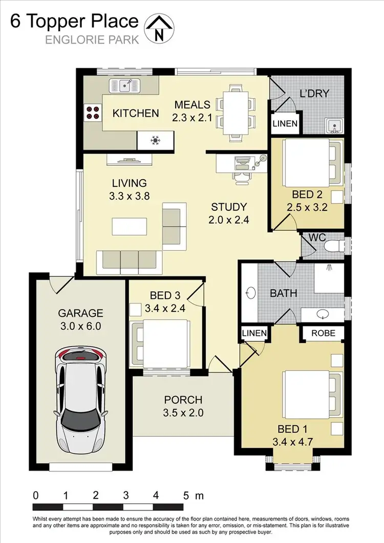 Floorplan of Homely house listing, 6 Topper Place, Englorie Park NSW 2560