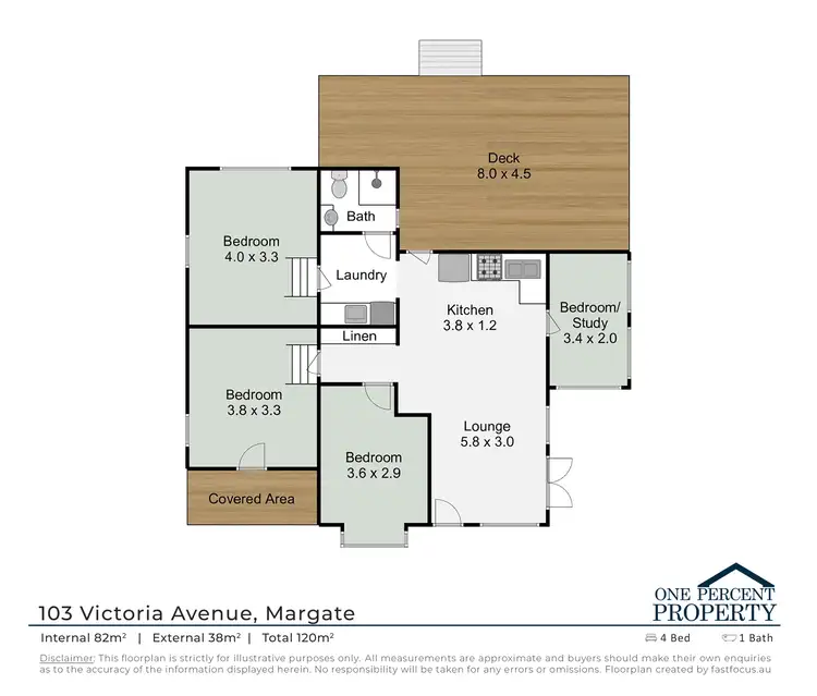 Floorplan of Homely house listing, 103 Victoria Avenue, Margate QLD 4019
