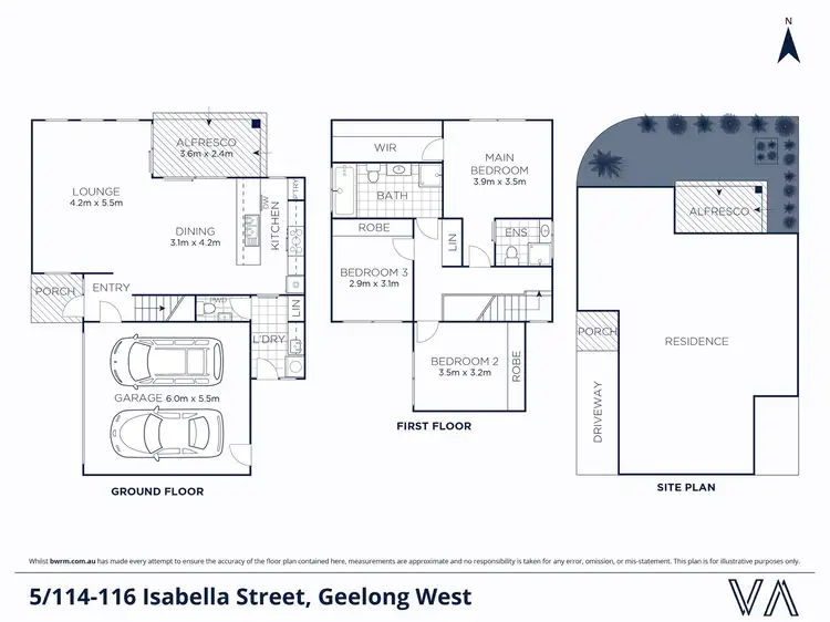 Floorplan of Homely townhouse listing, 5/114-116 Isabella Street, Geelong West VIC 3218