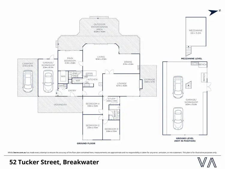Floorplan of Homely house listing, 52 Tucker Street, Breakwater VIC 3219