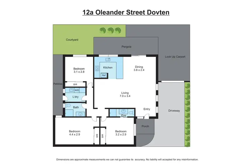 Floorplan of Homely unit listing, 12A Oleander Street, Doveton VIC 3177