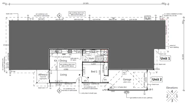 Floorplan of Homely semi-detached listing, 2/49 Andrew Street, Bundamba QLD 4304