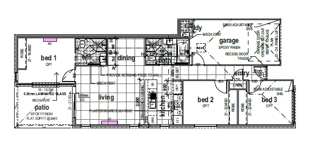 Floorplan of Homely semi-detached listing, 1/56 Kevin Mulroney Drive, Flinders View QLD 4305