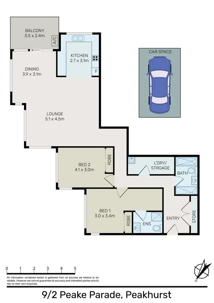 Floorplan of Homely apartment listing, 9/2-4 Peake Parade, Peakhurst NSW 2210