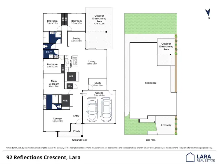 Floorplan of Homely house listing, 92 Reflections Crescent, Lara VIC 3212
