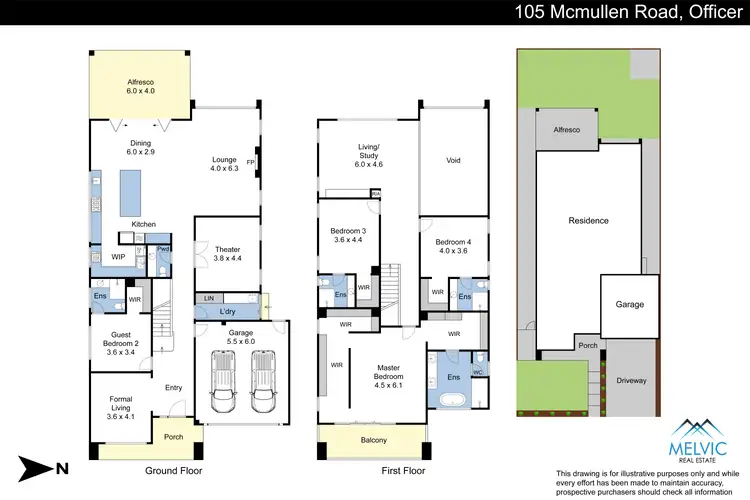 Floorplan of Homely house listing, 105 McMullen Road, Officer VIC 3809