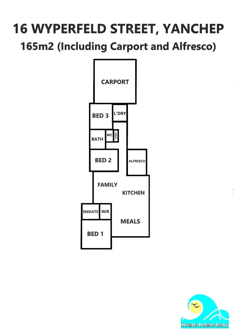Floorplan of Homely house listing, 16 Wyperfeld Street, Yanchep WA 6035