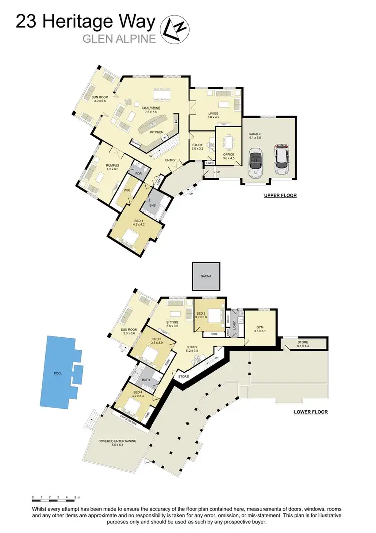 Floorplan of Homely house listing, 23 Heritage Way, Glen Alpine NSW 2560