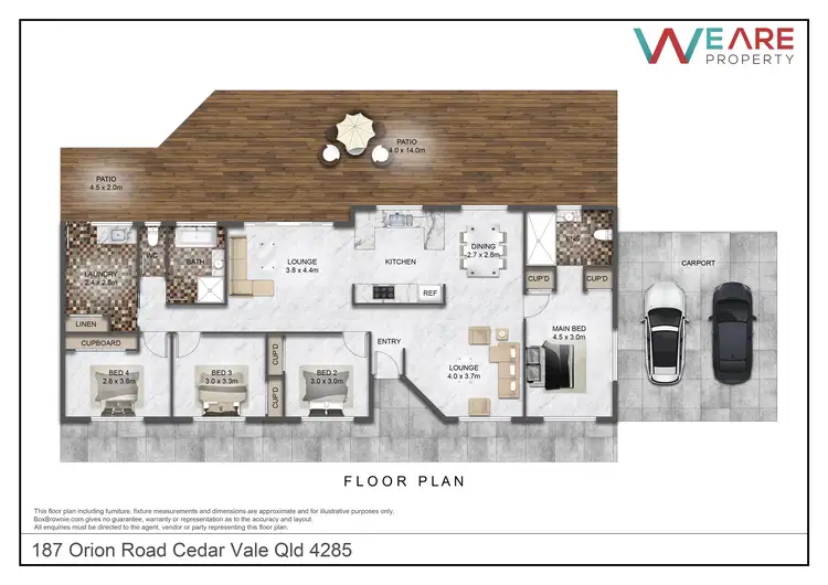 Floorplan of Homely house listing, 187 Orion Road, Cedar Vale QLD 4285