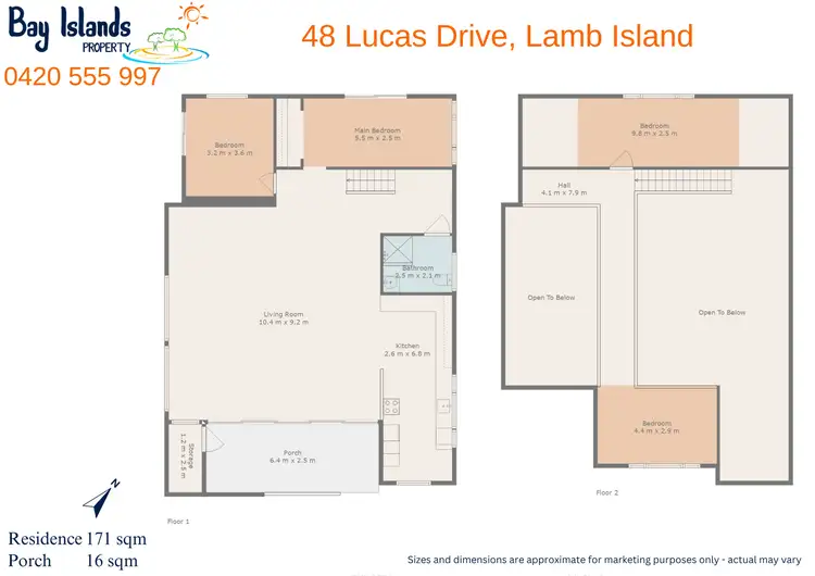 Floorplan of Homely house listing, 48 Lucas Drive, Lamb Island QLD 4184