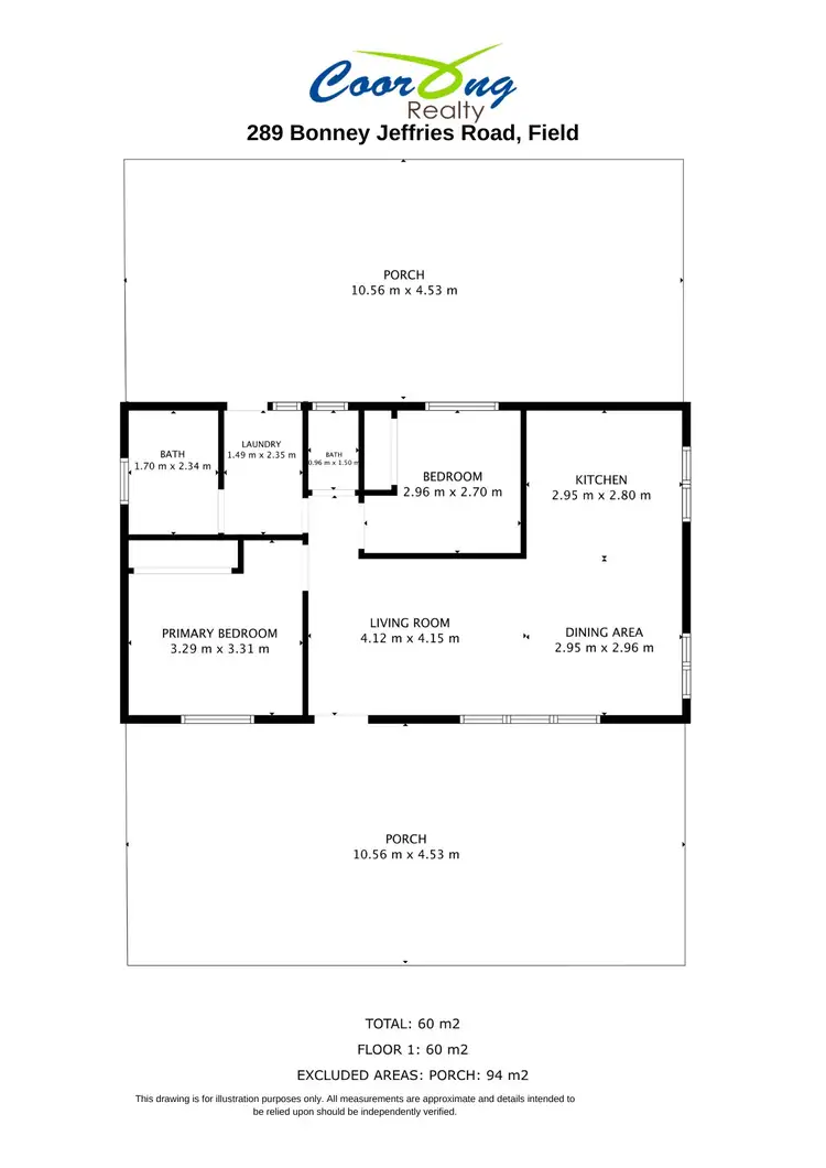 Floorplan of Homely rural property listing, 289 Bonney Jeffries Road, Field SA 5265
