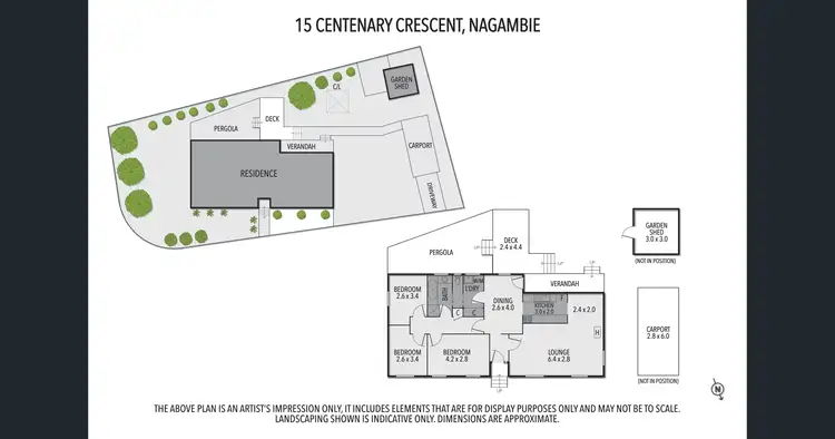 Floorplan of Homely house listing, 15 Centenary Crescent, Nagambie VIC 3608