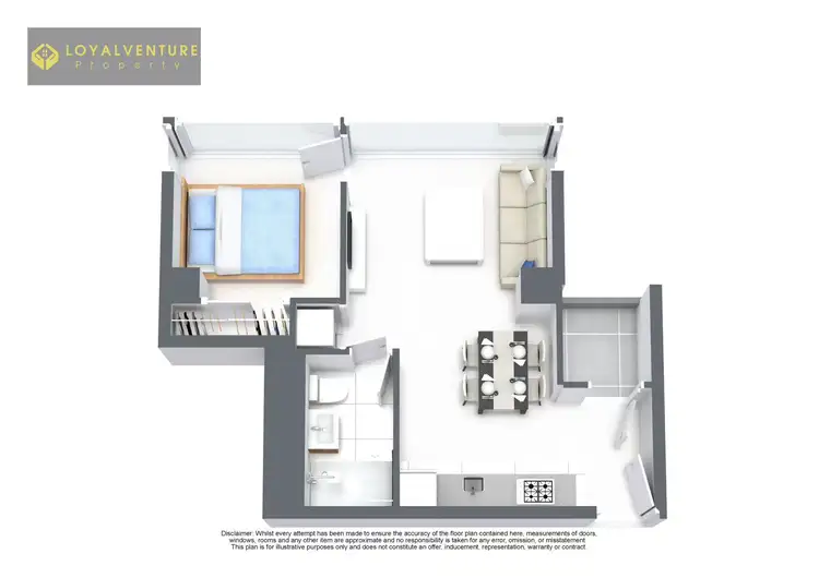Floorplan of Homely apartment listing, 4001/568 Collins Street, Melbourne VIC 3000