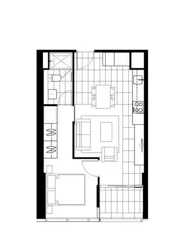 Floorplan of Homely apartment listing, 1314/220 Spencer St, Melbourne VIC 3000