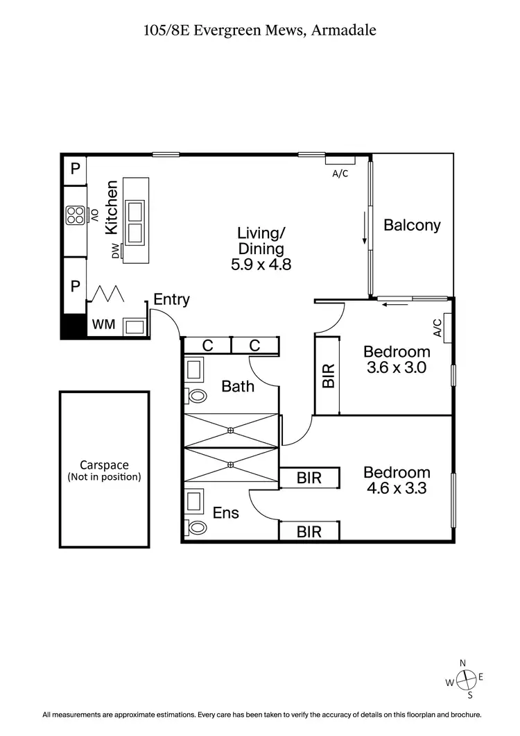 Floorplan of Homely apartment listing, 105/8E Evergreen Mews, Armadale VIC 3143