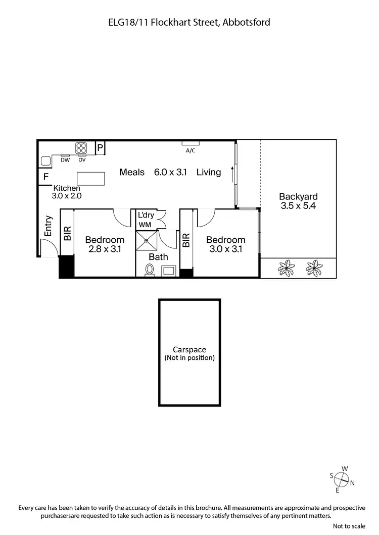 Floorplan of Homely apartment listing, ELG18/11 Flockhart St, Abbotsford VIC 3067
