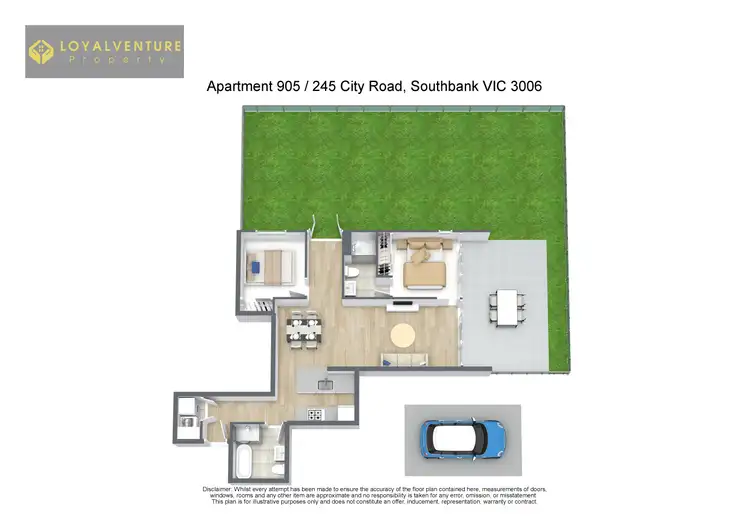 Floorplan of Homely apartment listing, 905 / 245 City Road, Southbank VIC 3006