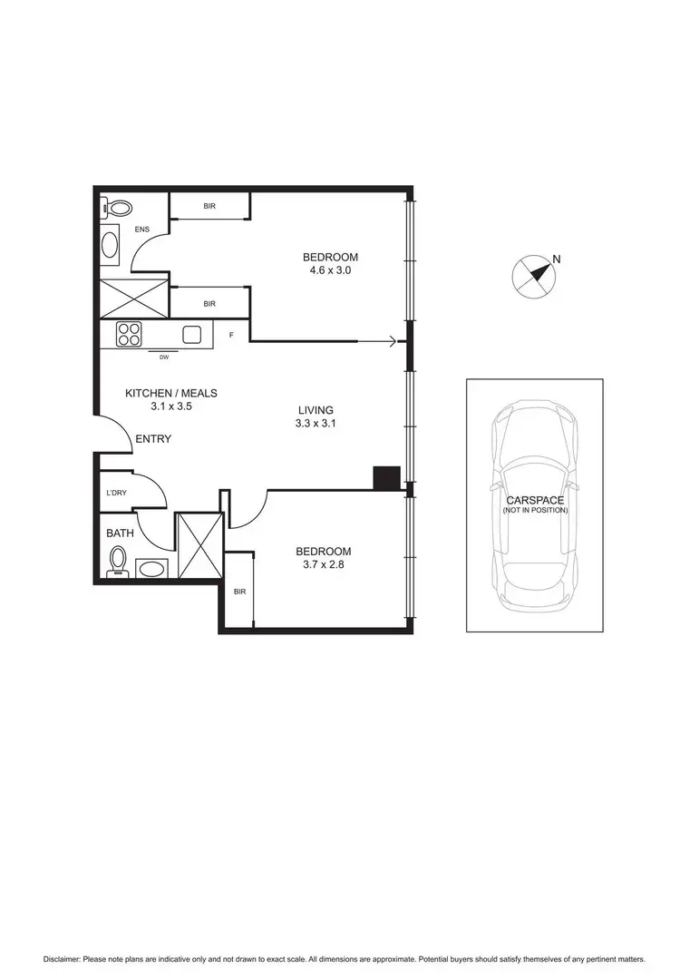 Floorplan of Homely apartment listing, 5804/568 Collins St, Melbourne VIC 3000