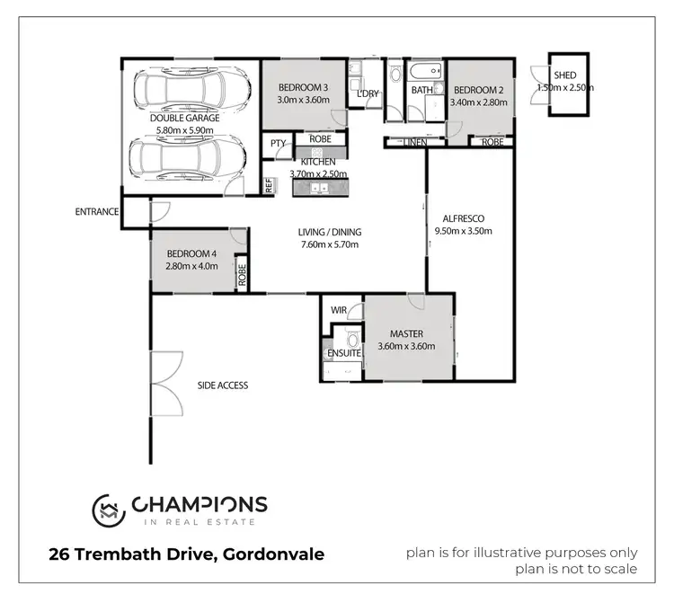 Floorplan of Homely house listing, 26 Trembath Drive, Gordonvale QLD 4865