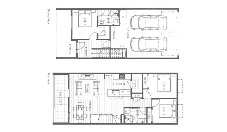 Floorplan of Homely townhouse listing, Address available on request