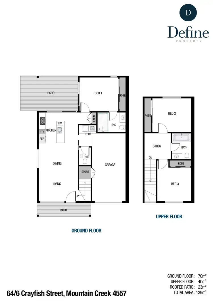Floorplan of Homely unit listing, 64/6 Crayfish Street, Mountain Creek QLD 4557