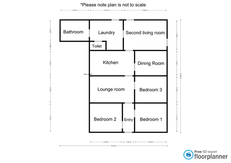 Floorplan of Homely house listing, 1-3 Roy Street, Jeparit VIC 3423