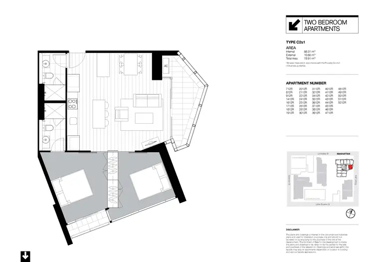 Floorplan of Homely apartment listing, 2512/33 Rose Lane, Melbourne VIC 3000