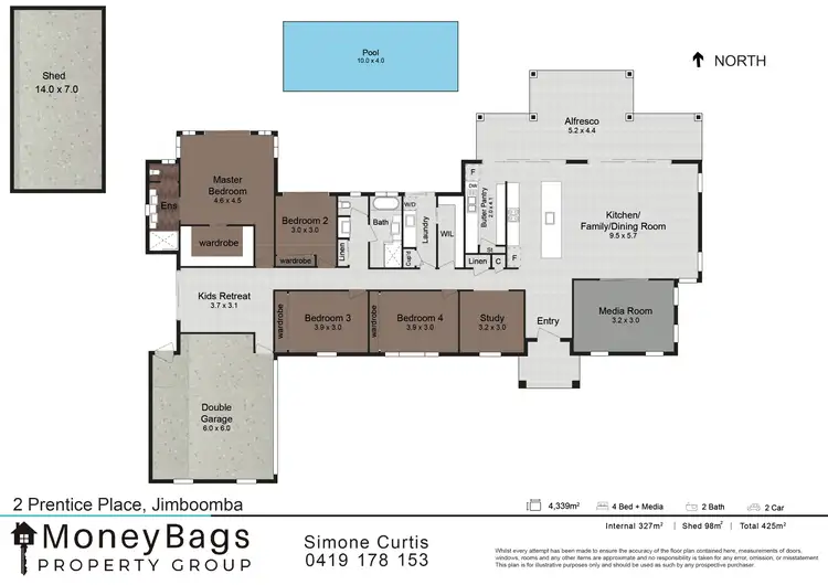 Floorplan of Homely house listing, 2-4 Prentice Place, Jimboomba QLD 4280