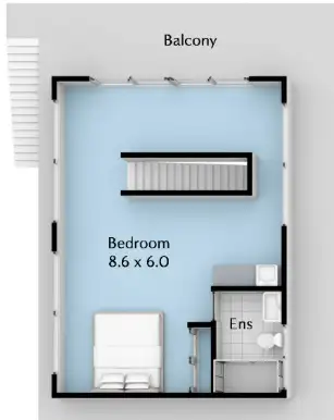 Floorplan of Homely studio listing, 5 Eclipse Lane, Casuarina NSW 2487