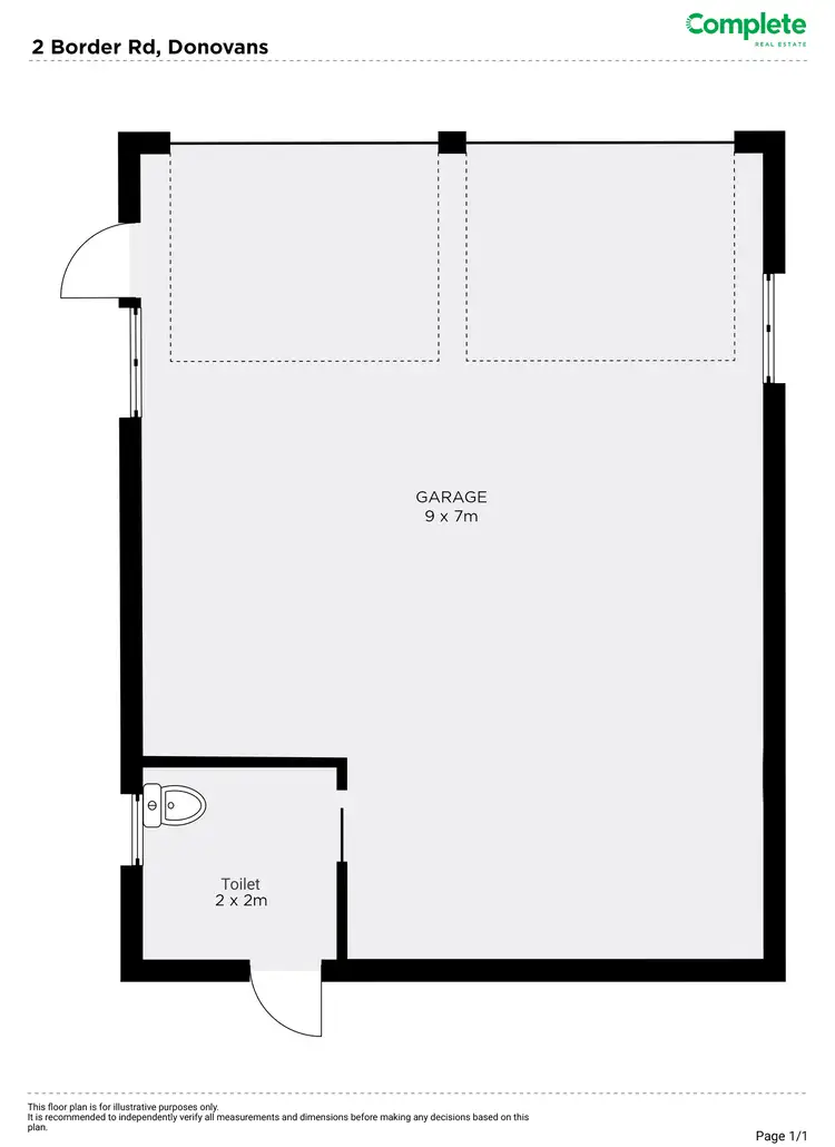 Floorplan of Homely land listing, 2 BORDER ROAD SOUTH, Donovans SA 5291